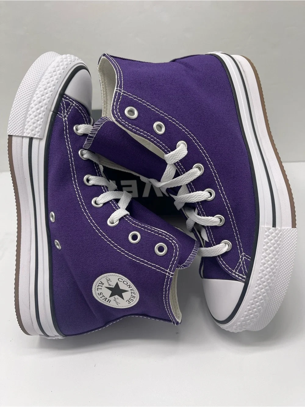 Converse WMNS CTAS EVA LIFT HI BLACKBERRY JAM/WHITE/EGRET Platform Sneakers